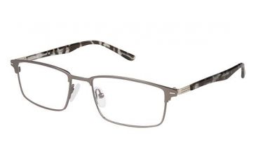 Image of TLG NU019 Single Vision Prescription Eyeglasses - Frame Mt Gun/Gry Tort, Size 53/18mm LYNU01901