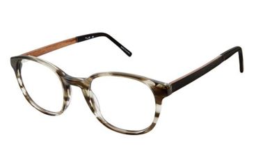 Image of TLG NU020 Prescription Eyeglasses - Frame Grey Tortoise, Size 47/20mm LYNU02001