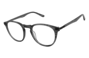 Image of TLG NU026 Progressive Prescription Eyeglasses - Frame GREY HORN, Size 47/20mm LYNU02601