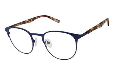 Image of TLG NU027 Bifocal Prescription Eyeglasses - Frame NAVY LT TORT, Size 49/20mm LYNU02703