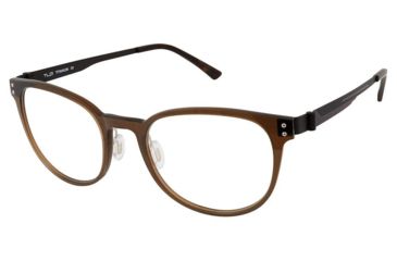 Image of TLG NU031 Progressive Prescription Eyeglasses - Frame TRANSLUCENT BRN, Size 52/19mm LYNU03102