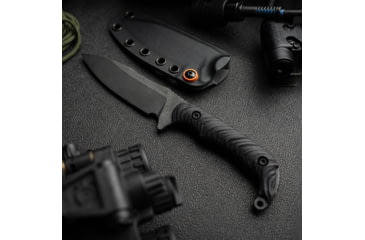 Image of Toor Knives Apnea Fixed Blade Knife, 4.25in, CPM Cru-Wear, Drop Point, G10 Handle, Havoc Black, Black, Apnea - Havoc Black
