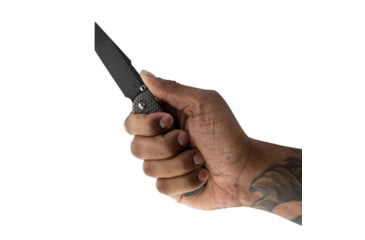 Image of Toor Knives Chasm XLT Folding Blade Knife, 3.25in, CPM 154, 6AL-4V Titanium Handle, Stealth, Chasm-XLT-Stealth