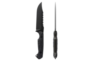 Image of Toor Knives Crewman Fixed Blade Knife, 4.5in, CPM Cruwear Steel, G10 Handle, Bomber Black, Army Green, The Crewman - Bomber Black