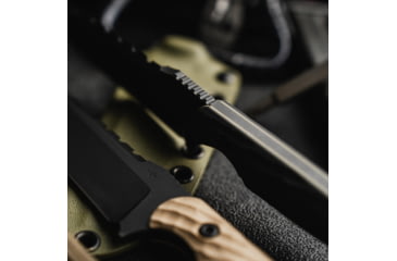 Image of Toor Knives Crewman Fixed Blade Knife, 4.5in, CPM Cruwear Steel, G10 Handle, Bomber Black, Army Green, The Crewman - Bomber Black