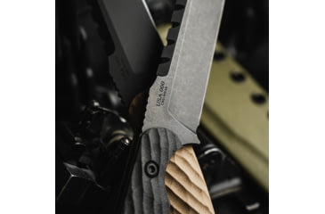 Image of Toor Knives Crewman Fixed Blade Knife, 4.5in, CPM Cruwear Steel, G10 Handle, Bomber Black, Army Green, The Crewman - Bomber Black