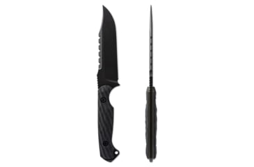 Image of Toor Knives Crewman Fixed Blade Knife, 4.5in, CPM Cruwear Steel, G10 Handle, Bomber Black, Army Green, The Crewman - Bomber Black