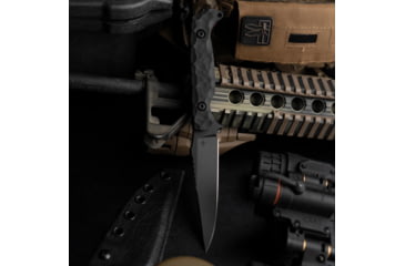 Image of Toor Knives Darter Fixed Knife, 4.25in, CPM S35VN, G10 Handle, Shadow Black, The Darter-Shadow Black