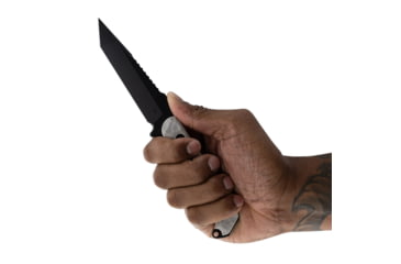 Image of Toor Knives Darter T Fixed Knife, 4.25in, M4 Steel, G10 Handle, Disruptive Grey, Black Tru Hide, Darter T - Disruptive Grey