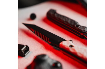 Image of Toor Knives Darter T Fixed Knife, 4.25in, M4 Steel, G10 Handle, Disruptive Grey, Black Tru Hide, Darter T - Disruptive Grey