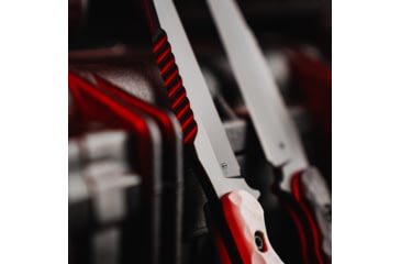 Image of Toor Knives Darter T Fixed Knife, 4.25in, M4 Steel, G10 Handle, Disruptive Grey, Black Tru Hide, Darter T - Disruptive Grey