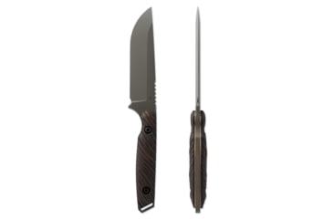Image of Toor Knives Field 2.0 Fixed Blade Knife, 4.5in, CPM 154 Steel, Walnut Dynamic Fluting Handle, Spanish Moss, Field 2.0-Spanish Moss