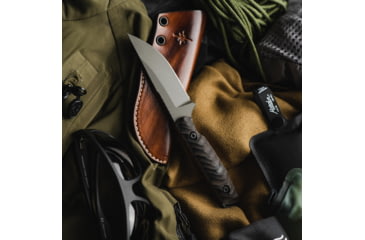 Image of Toor Knives Field 3.0 Fixed Blade Knife, 3.6in, CPM 154, Ebony Handle, Spanish Moss, Field 3.0-Spanish Moss