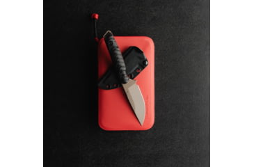 Image of Toor Knives Field 3.0 Fixed Blade Knife, 3.625in, CPM 3V Steel, Drop Point, Ebony, Canyon Drab, Black Tru Hide, Field 3.0 - Canyon Drab