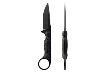 Image of Toor Knives Jank Shank S Fixed Blade Knife, 3in, CPM M4 Steel, G10 Handle, SoCom Black, Black Hydro Static, Jank Shank S - SoCom Black