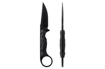 Image of Toor Knives Jank Shank S Fixed Blade Knife, 3in, CPM M4 Steel, G10 Handle, SoCom Black, Black Hydro Static, Jank Shank S - SoCom Black