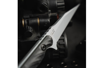 Image of Toor Knives Jank Shank W Fixed Blade Knife, 3in, CPM M4 Steel, G10 Handle, Phantom Grey, Black Hydro Static, Jnk Shnk W - Phntm Gr