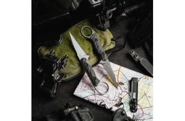 Image of Toor Knives Jank Shank W Fixed Blade Knife, 3in, CPM M4 Steel, G10 Handle, SoCom Black, Black Hydro Static, Jank Shank W - SoCom Black