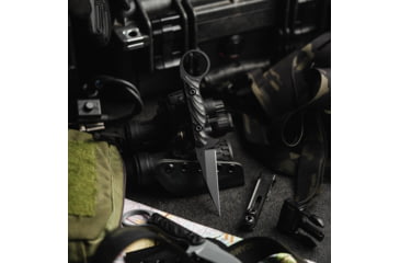 Image of Toor Knives Jank Shank W Fixed Blade Knife, 3in, CPM M4 Steel, G10 Handle, SoCom Black, Black Hydro Static, Jank Shank W - SoCom Black