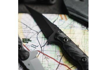 Image of Toor Knives Jank Shank W Fixed Blade Knife, 3in, CPM M4 Steel, G10 Handle, SoCom Black, Black Hydro Static, Jank Shank W - SoCom Black