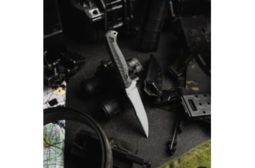 Image of Toor Knives Krypteia S Fixed Blade Knife, 4in, CPM M4 Steel, G10 Handle, Phantom Grey, Black Hydro Static, Krypteia S - Phantom Grey