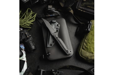 Image of Toor Knives Krypteia S Fixed Blade Knife, 4in, CPM M4 Steel, G10 Handle, SoCom Black, Black Hydro Static, Krypteia S - SoCom Black