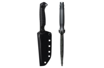 Image of Toor Knives Krypteia T Fixed Blade Knife, 4in, CPM M4 Steel, G10 Handle, Phantom Grey, Black Hydro Static, Krypteia T - Phantom Grey
