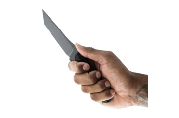 Image of Toor Knives Krypteia T Fixed Blade Knife, 4in, CPM M4 Steel, G10 Handle, Phantom Grey, Black Hydro Static, Krypteia T - Phantom Grey