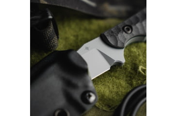 Image of Toor Knives Krypteia T Fixed Blade Knife, 4in, CPM M4 Steel, G10 Handle, Phantom Grey, Black Hydro Static, Krypteia T - Phantom Grey