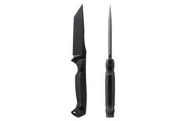Image of Toor Knives Krypteia T Fixed Blade Knife, 4in, CPM M4 Steel, G10 Handle, SoCom Black, Black Hydro Static, Krypteia T - SoCom Black