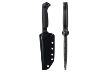 Image of Toor Knives Krypteia T Fixed Blade Knife, 4in, CPM M4 Steel, G10 Handle, SoCom Black, Black Hydro Static, Krypteia T - SoCom Black