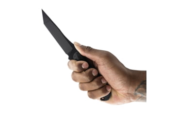 Image of Toor Knives Krypteia T Fixed Blade Knife, 4in, CPM M4 Steel, G10 Handle, SoCom Black, Black Hydro Static, Krypteia T - SoCom Black