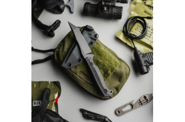 Image of Toor Knives Krypteia T Fixed Blade Knife, 4in, CPM M4 Steel, G10 Handle, SoCom Black, Black Hydro Static, Krypteia T - SoCom Black