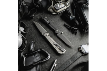 Image of Toor Knives Merchant 2.0 FL35S Folding Knife, 3.75in, Steel CPM S35VN, 6AL-4V Titanium Handle, Stone, Merchant 2.0 S-Stone