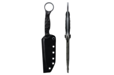 Image of Toor Knives Serpent T Fixed Blade Knife, 3.75in, CPM3V Steel, G10 Handle, Phantom Grey, Black Hydro Static, Serpent T - Phantom Grey