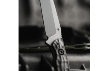 Image of Toor Knives Serpent T Fixed Blade Knife, 3.75in, CPM3V Steel, Tanto, G10 Handle, Phantom Grey, Black Hydro Static, Serpent T - Phantom Grey