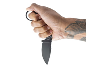 Image of Toor Knives SOF Karsumba S Fixed Blade Knife, 2.5in, CPM M4 Blade, Drop Point Blade, G10, Black, Socom Black, Black, Karsumba S- Socom Black