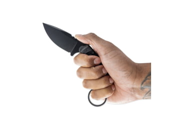 Image of Toor Knives SOF Karsumba S Fixed Blade Knife, 2.5in, CPM M4 Blade, Drop Point Blade, G10, Black, Socom Black, Black, Karsumba S- Socom Black