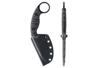 Image of Toor Knives SOF Karsumba S Fixed Blade Knife, 2.5in, CPM M4 Blade, Drop Point Blade, G10, Black, Socom Black, Black, Karsumba S- Socom Black