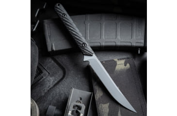 Image of Toor Knives SOF Vespen Fixed Blade Knife, 4.3in, CPM M4 Blade, Modified Tanto Blade, G10, Black, Phantom Grey, Black, Vespen- Phantom Grey