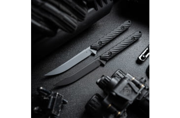 Image of Toor Knives SOF Vespen Fixed Blade Knife, 4.3in, CPM M4 Blade, Modified Tanto Blade, G10, Black, Phantom Grey, Black, Vespen- Phantom Grey