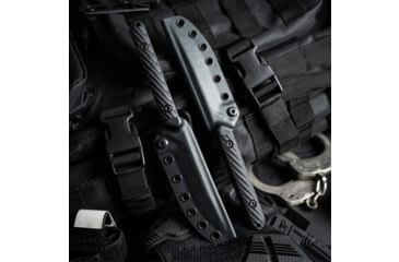 Image of Toor Knives SOF Vespen Fixed Blade Knife, 4.3in, CPM M4 Blade, Modified Tanto Blade, G10, Black, Phantom Grey, Black, Vespen- Phantom Grey