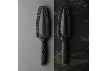 Image of Toor Knives Specter Fixed Blade Knife, 4.75in, CPM M4 Steel, G10 Handle, Phantom Grey, Black Hydro Static, Specter - Phantom Grey