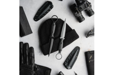 Image of Toor Knives Specter R Fixed Blade Knife, 4.25in, CPM M4 Steel, G10 Handle, Phantom Grey, Black Hydro Static, Specter R - Phantom Grey