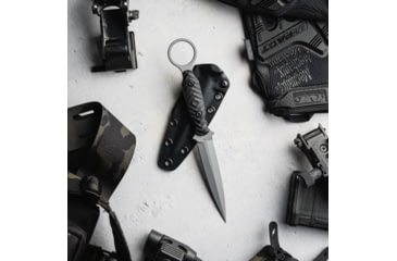 Image of Toor Knives Specter R Fixed Blade Knife, 4.25in, CPM M4 Steel, G10 Handle, Phantom Grey, Black Hydro Static, Specter R - Phantom Grey