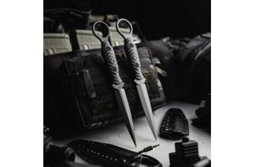Image of Toor Knives Specter R Fixed Blade Knife, 4.25in, CPM M4 Steel, G10 Handle, Phantom Grey, Black Hydro Static, Specter R - Phantom Grey
