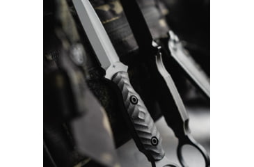 Image of Toor Knives Specter R Fixed Blade Knife, 4.25in, CPM M4 Steel, G10 Handle, Phantom Grey, Black Hydro Static, Specter R - Phantom Grey