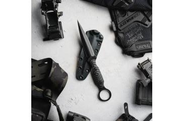 Image of Toor Knives Specter R Fixed Blade Knife, 4.25in, CPM M4 Steel, G10 Handle, SoCom Black, Black Hydro Static, Specter R - SoCom Black