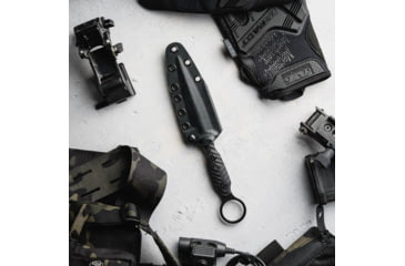 Image of Toor Knives Specter R Fixed Blade Knife, 4.25in, CPM M4 Steel, G10 Handle, SoCom Black, Black Hydro Static, Specter R - SoCom Black