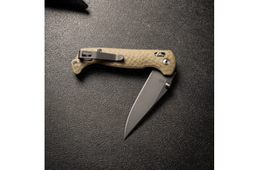 Image of Toor Knives Toor Dropwing Folding Knife, 3.5in, CPM MagnaCut, Drop Point, G10, Ranger Green Handle, Dropwing - Ranger Green
